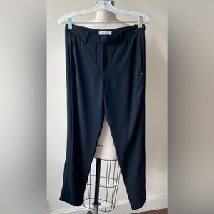 HALSTON HERITAGE TUX STYLE STRAIGHT LEG TROUSER PANT